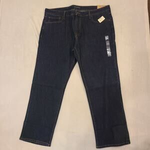 NWT AEROPOSTALE Slim Straight Jeans 40W 30L Dark Wash Stretch